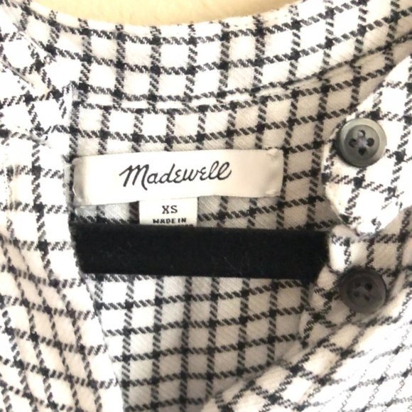 MADEWELL BELL SLEEVE BUTTON DOWN SHIRT SIZE XS - Picture 6 of 6